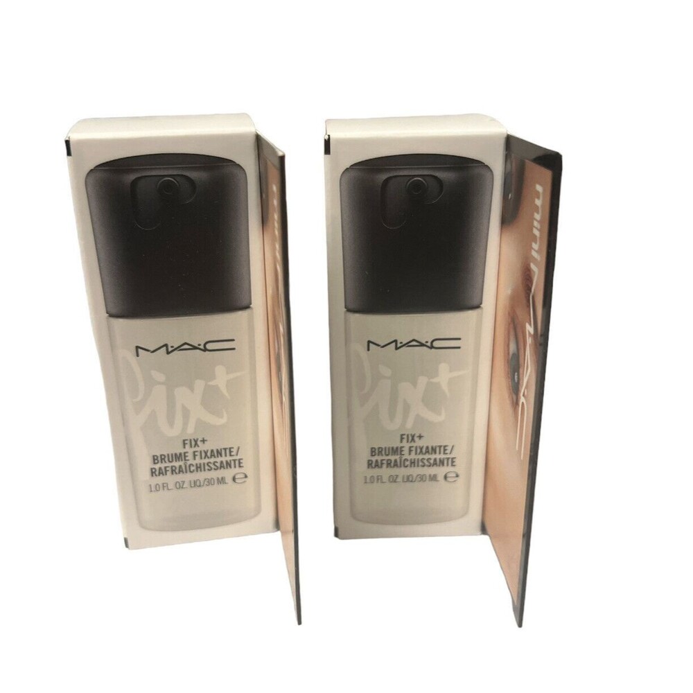 MAC Prep+Prime Fix Plus Sized To Go Mini Mist Setting Spray 1oz 30ml Set of Two - Picture 1 of 3